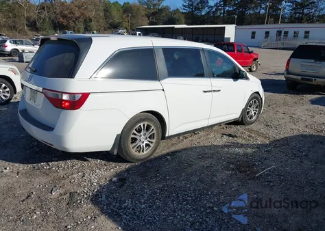 2011 Honda Odyssey Ex-L z USA, uszkodzony, nr VIN 5FNRL5H64BB070562